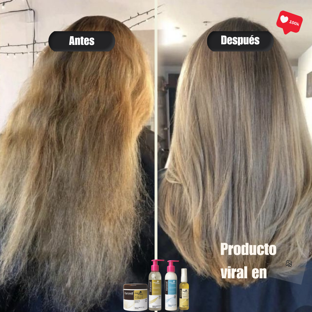 🔥 Esencia Viva 4x1 – Repara el daño de cubrir canas y devuelve la vida a tu cabello + Shampoo y Crema Proteína GRATIS